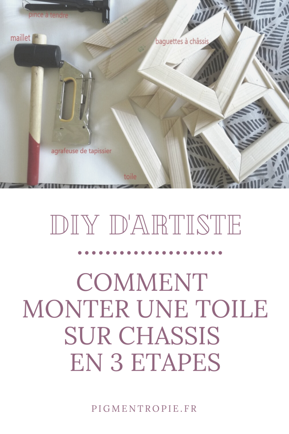 Comment Monter Une Toile Sur Châssis - PiGMENTROPiE